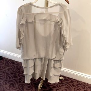 Cute ruffle mini dress